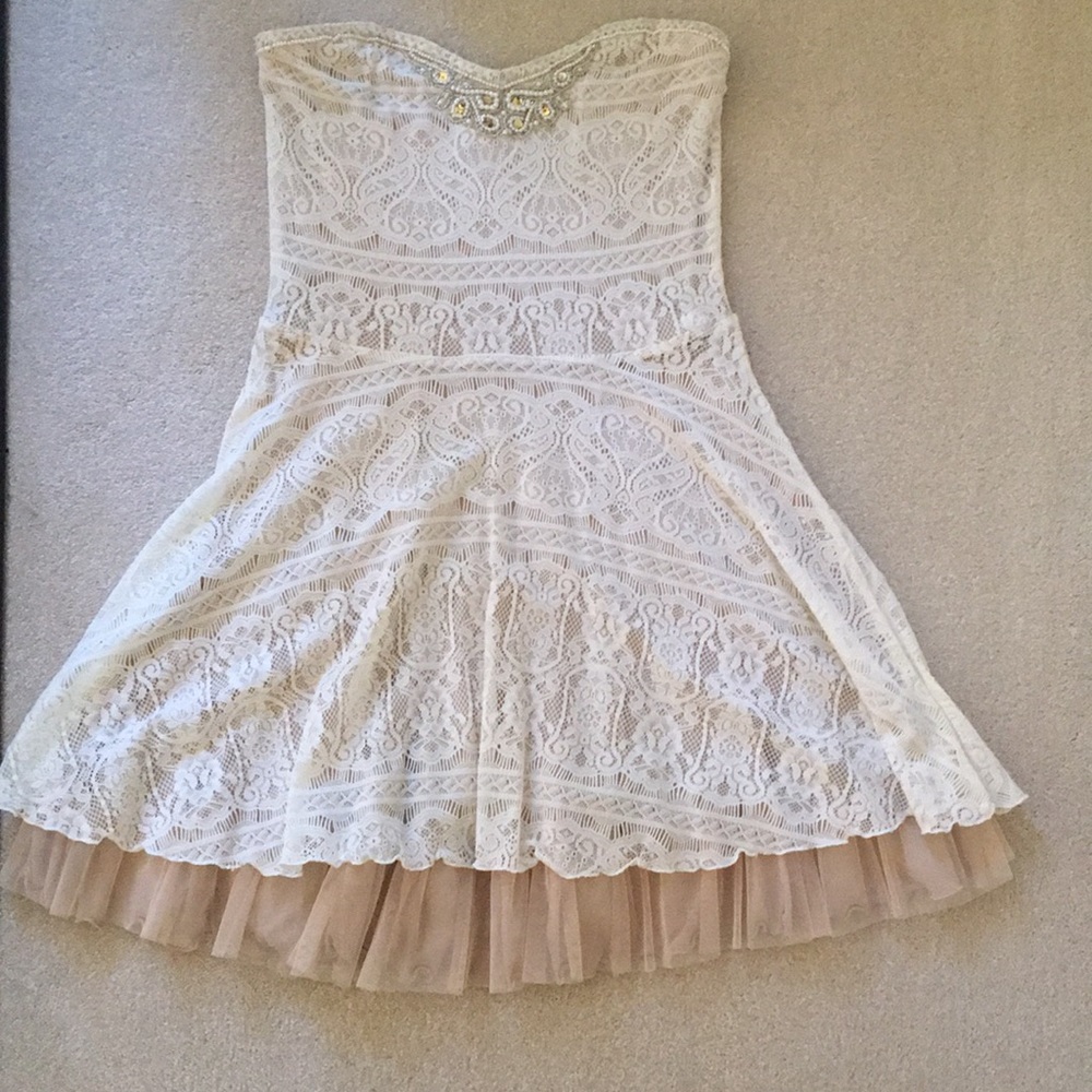 Free People Cream Dress